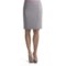 Atelier Luxe Cross-Dye Slim Skirt (For Women) in Light Grey Heather