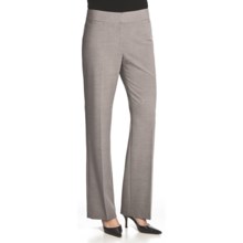 Atelier Luxe Jessica Cross-Dye Pants - Straight Leg (For Women) in Light Grey Heather - Closeouts