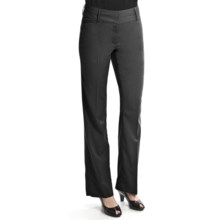 Atelier Luxe Micro-Stripe Reg Leg Pants (For Women) in Black/White - Closeouts