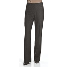 Atelier Luxe Mini-Boucle Pants - Flat Front (For Women) in Black - Overstock