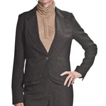 Atelier Luxe Mini-Boucle Peplum Jacket (For Women) in Black - Overstock
