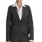 Atelier Luxe Nailhead Peplum Jacket (For Missy Women) in Black