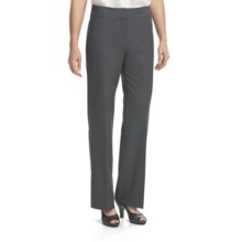 Atelier Luxe Salt & Pepper Modern Straight Leg Pants (For Women) in Gravel - Closeouts
