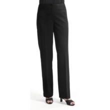 Atelier Modern Fit Pants - Flat Front (For Women) in Black - Closeouts