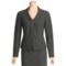 Atelier Shadow Stripe Suit Jacket - Pleated Back (For Women) in Black/Grey
