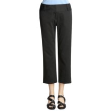 Atelier Stretch Cotton Ankle Pants (For Women) in Black - Closeouts