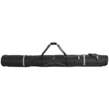 Athalon Wheeled Padded Double Ski Bag - 190cm in Black - Closeouts