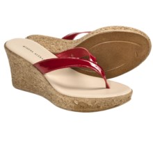 Athena Alexander Aloha Sandals - Wedge Heel (For Women) in Red Patent - Closeouts