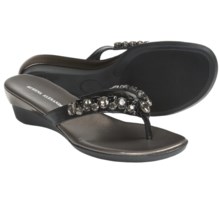 Athena Alexander June Sandals - Wedge (For Women) in Black - Closeouts