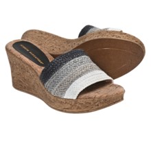 Athena Alexander Madrid Sandals - Wedge Heel (For Women) in Black - Closeouts