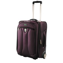 Atlantic Optima Expandable Wheeled Upright Suitcase - 20”, Carry-On in Plum - Closeouts