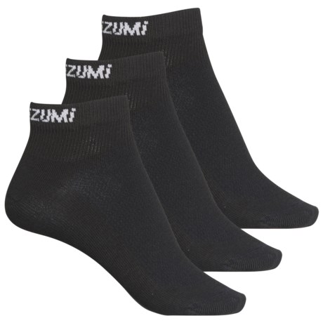 Pearl Izumi Attack Low-Cut Socks - 3-Pack, Below the Ankle (For Women) - BLACK (S )