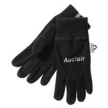 Auclair 4-Way Stretch Fleece Gloves - Recycled Polyester (For Men) in Black - Closeouts