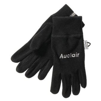 Auclair 4-Way Stretch Fleece Gloves - Recycled Polyester (For Men) in Black