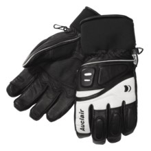 Auclair Adrenaline II Goatskin Ski Gloves - Waterproof, Insulated (For Men) in Black/White - Closeouts