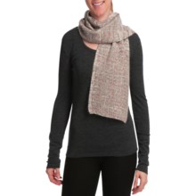 Auclair Boucle Scarf - Lambswool-Angora (For Women) in White/Pastels - Closeouts