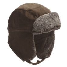 Auclair Corduroy Cargo Aviator Hat (For Men) in Brown - Closeouts