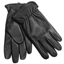 Auclair Deerskin Driver Gloves - Fleece Lining (For Men)  in Black - Closeouts