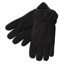 Auclair Deerskin Gloves - Insulated (For Men) in Black - Closeouts