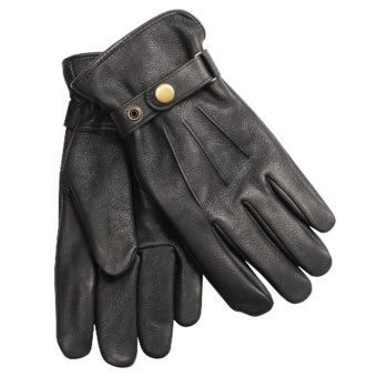 Auclair Deerskin Leather Gloves - Thinsulate® Insulation (For Men)  in Black