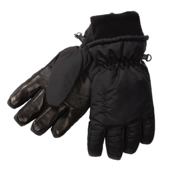Auclair Duck Down Gloves - Waterproof, Insulated (For Men) in Black