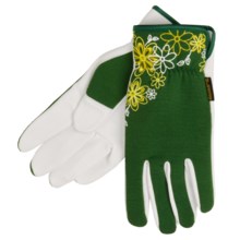Auclair Garden Gloves - Water Repellent (For Women) in Green/White Graphic - Closeouts