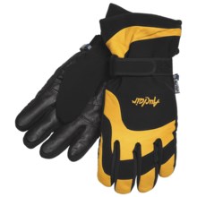 Auclair New Wave Gloves - Waterproof, Insulated (For Men) in Black/Gold - Closeouts