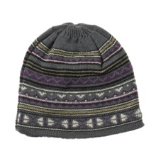 Auclair Nordic Beanie Hat - Wool (For Men) in Grey/Port/Black - Closeouts