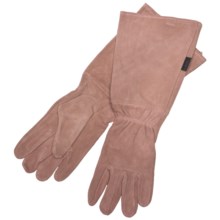 Auclair Rose Worker Gloves - Cowsplit Suede (For Women) in Pink - Closeouts