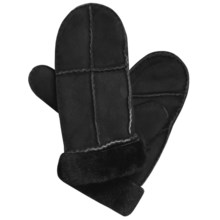 Auclair Sheepskin Mittens (For Women) in Black - Closeouts