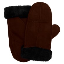 Auclair Sheepskin Mittens (For Women) in Brown - Closeouts