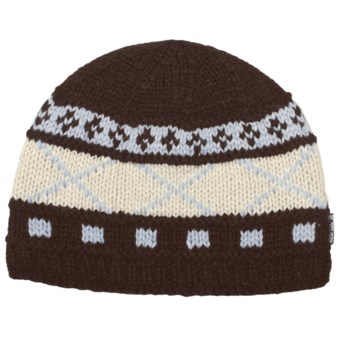 Auclair Six X Beanie Hat - Wool Blend (For Women) in Dark Brown