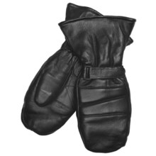 Auclair Snowmobile Mittens - Goatskin, Insulated (For Men) in Black - Closeouts