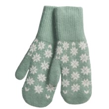 Auclair Soft Touch Mittens - Wool-Angora (For Women) in Aqua - Closeouts