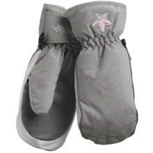 Auclair Swirls & Flowers Mittens - Waterproof, Insulated (For Women) in Grey/White/Pink - Closeouts