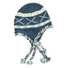 Auclair Wool Tie Hat - Ear Flaps, Fleece Lining (For Women) in Oltremare - Closeouts