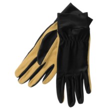 Auclair Work Gloves - Leather-Nylon (For Women) in Black/Gold - Closeouts