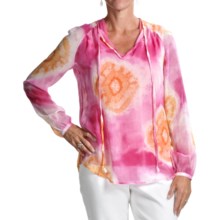 Audrey Talbott Abby Tie-Dye Tunic Shirt - Silk, Long Sleeve (For Women) in Multi - Closeouts