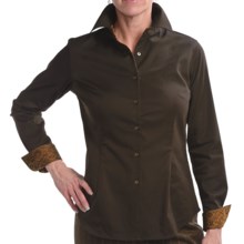 Audrey Talbott Aly Classic Shirt - Stretch Cotton, Long Sleeve (For Women) in Terrior - Closeouts