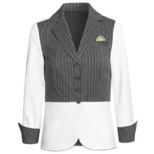 Audrey Talbott Audrey Jacket - Contrast (For Women) in White/Black - Closeouts