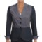 Audrey Talbott Audrey Jacket- Cross-Hatch (For Women) in Navy/White