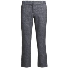 Audrey Talbott Hapri Crosshatch Ankle Pants - Cotton-Linen (For Women) in Regatta/White - Closeouts
