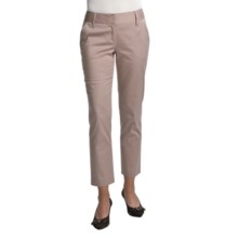 Audrey Talbott Harpi Ankle Pants - Stretch Cotton (For Women) in Khaki - Closeouts