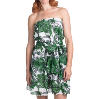 Audrey Talbott Itsy Convertible Dress with Sash - Cotton (For Women) in Nantucket/White
