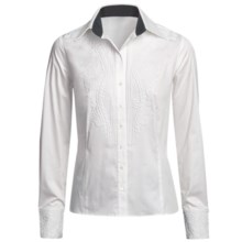 Audrey Talbott Kerry Shirt - Embroidered, Long Sleeve (For Women) in White - Closeouts