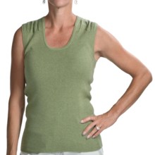 Audrey Talbott Lexz Ruched Shell - Sleeveless (For Women) in Jojoba - Closeouts