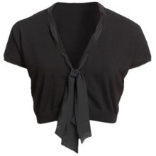 Audrey Talbott Mildred Scarf Shrug - Cotton (For Women) in Black - Closeouts