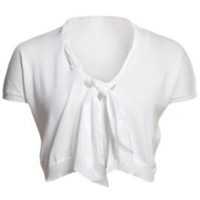 Audrey Talbott Mildred Scarf Shrug - Cotton (For Women) in White - Closeouts