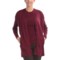Audrey Talbott Naomi Cardigan Sweater - Cotton-Silk-Cashmere (For Women) in Port