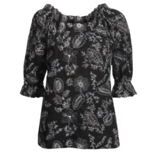 Audrey Talbott Parker Tunic Shirt - Embroidered, Long Sleeve (For Women) in Black - Closeouts
